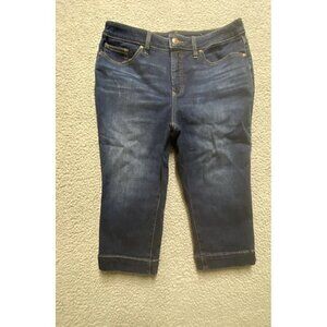 Chico’s  Jeans CAPRIS Womens Size 1R Blue Skinny